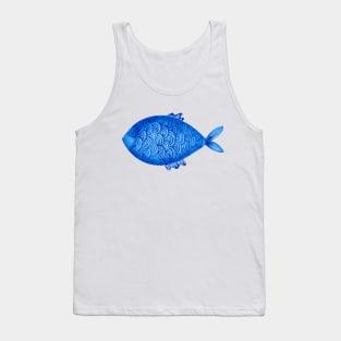 Blue fish Tank Top